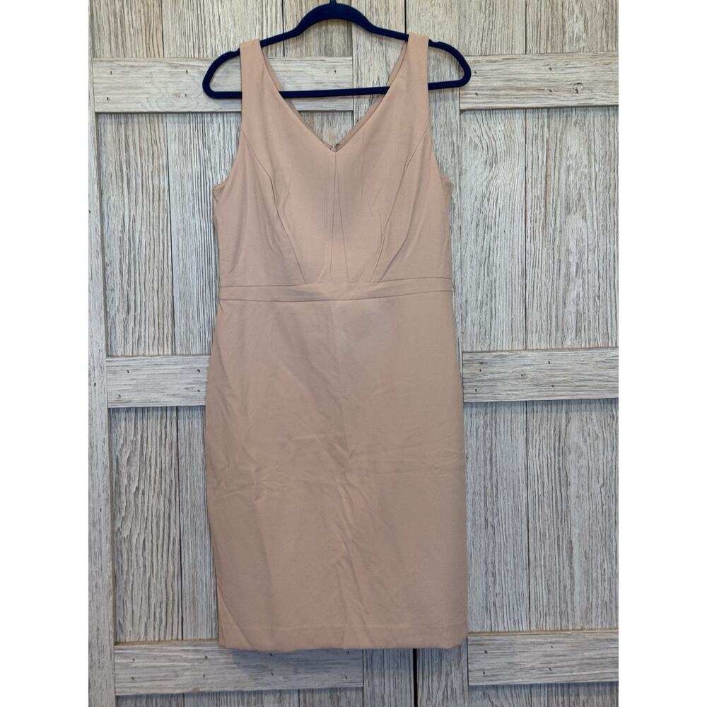 New! Black House White Market Body Perfecting Lined Sheath Dress Rose 12 $180
